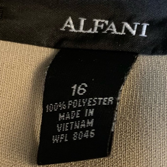 Alfani leaf pattern front open shoulders, top shirt blouse. - Picture 7 of 8